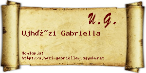 Ujházi Gabriella névjegykártya
