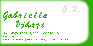 gabriella ujhazi business card